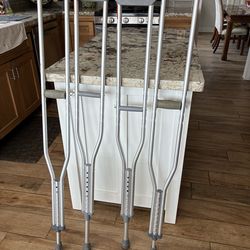 Crutches-adjustable