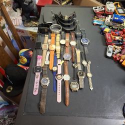 Lot Of 29 Non-working Watches, Great For Watchmakers, Repair, Hobbyists & For Parts All 29 For $15-SEE DESCRIPTION FOR BRANDS INCLUDED 