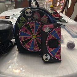 Nightmare Before Christmas Backpack And Wallet 
