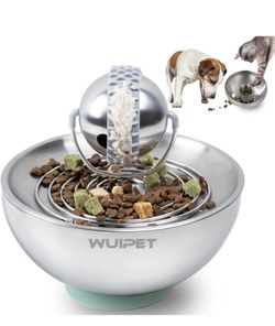 Stainless Steel Slow Feeder Pet Food Dispenser