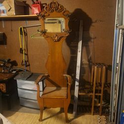 Vintage Chair Coat Hanger Umbrella Stand