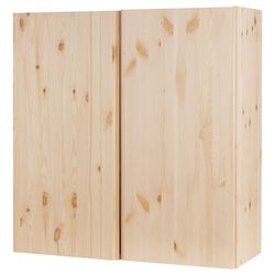 3X Ikea Ivar 30" Wood Upper Storage Cabinets 