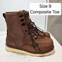 Brunt Composite Toe Work Boots Size 9