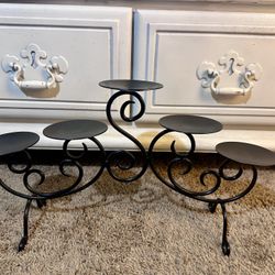 Black Metal Candle Holder