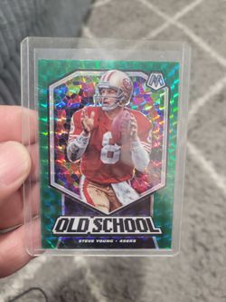 Steve Young mosaic silver Prizm football card