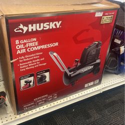 New Husky 8 Gallon Oil-free Air Compressor 150psi