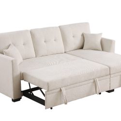 New! Reversible Sectional Sofa Bed, Sleeper Sofa, Sofabed, Couch, Small Sectional Sofa Bed For Apartment, Sectionals 