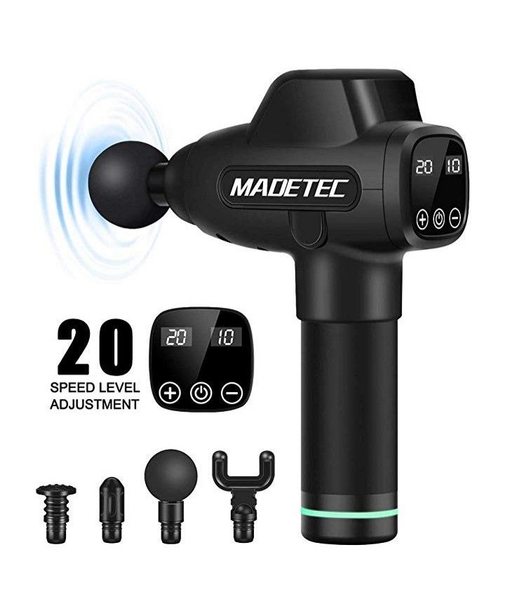 MADETEC Muscle Massage Gun Deep Tissue Percussion Muscle Massager Guns for Athletes,Quiet, 20 Speed