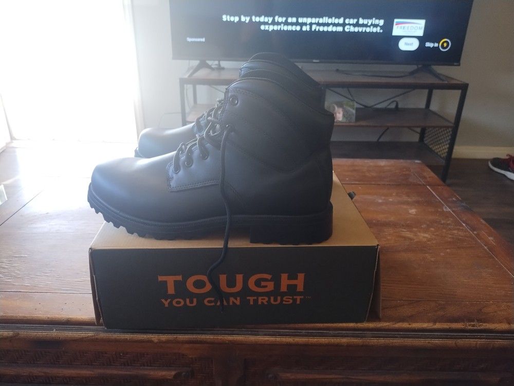 Brahma Black Soft Toe Work Boots Size 13 W