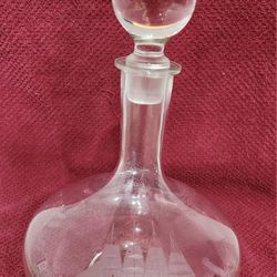Vintage BRANDY DECANTER WITH STOPPER 