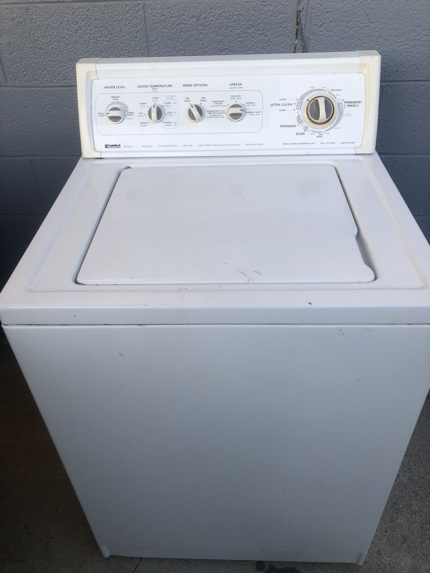 Kenmore washer