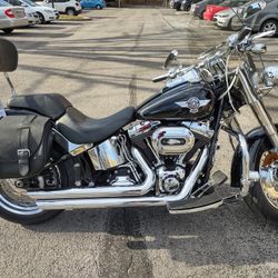 Black 2012 Harley Davidson Fatboy 104 Cubic Inch Motor