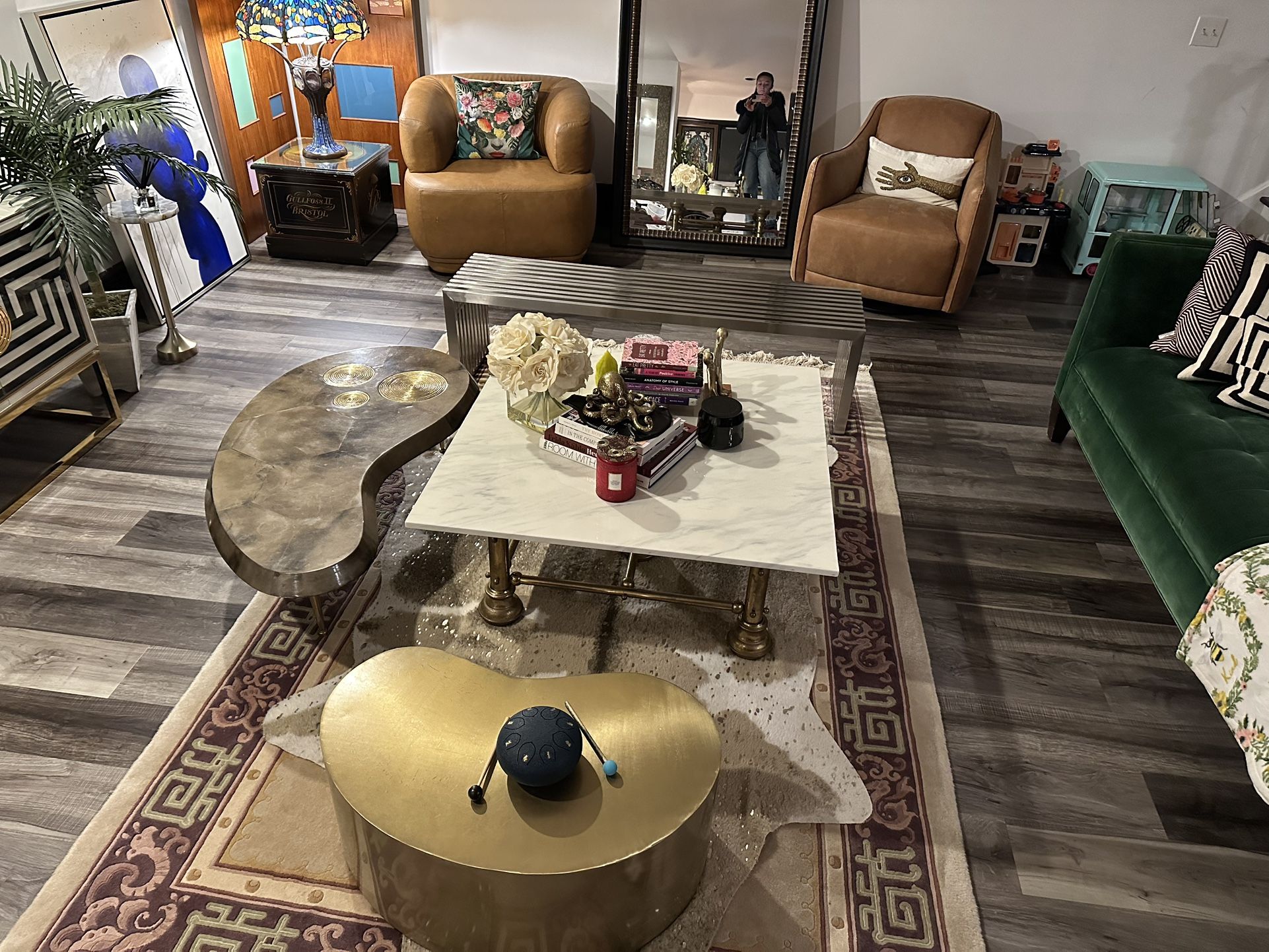 Johnathan Adler TROCADERO KIDNEY COCKTAIL TABLE