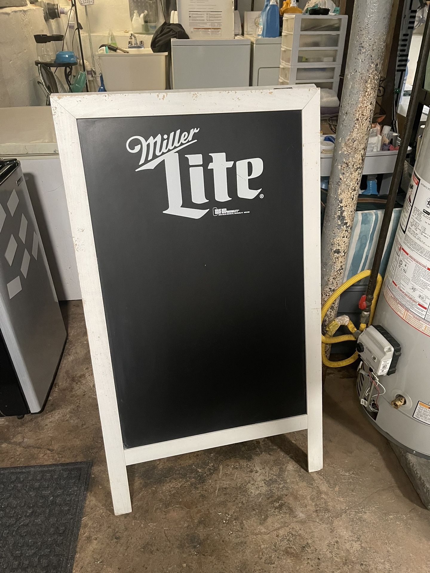Authentic Miller Light Promotional Display Easel (chalkboard)