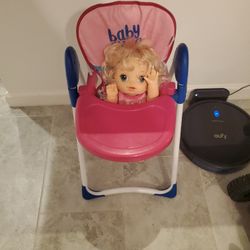 Baby Alive Doll And High Chair