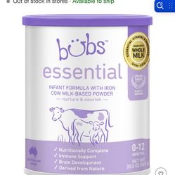 Bubs Essential Formula 