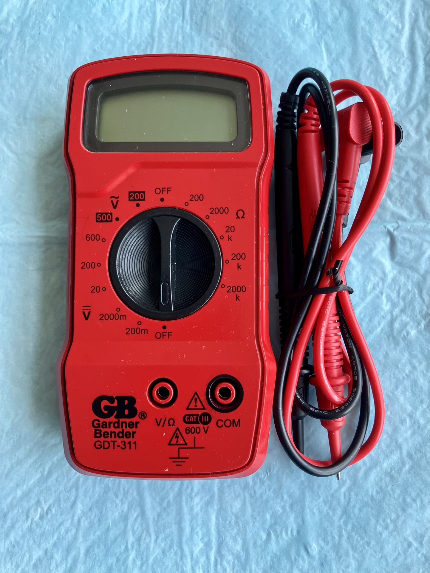 Gardner Bender GDT-311 Digital Multimeter 3 Function 11Range Tester AC/DC  Voltage &Resistance New