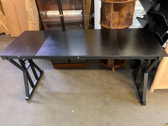 63”Large Computer Desk with Thickened Frame ,Modern Simple Executive Desk, Larger Gaming Desk,Black
