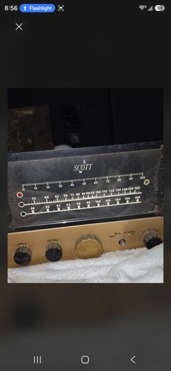 vintage Scott Radio Laboratories Model 510 AM/FM tuner/preamp chassis