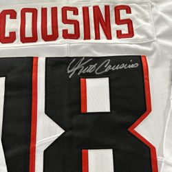 KIRK COUSINS SIGNED ATLANTA FALCONS WHITE NIKE JERSEY AUTOGRAPHED W/COA 602