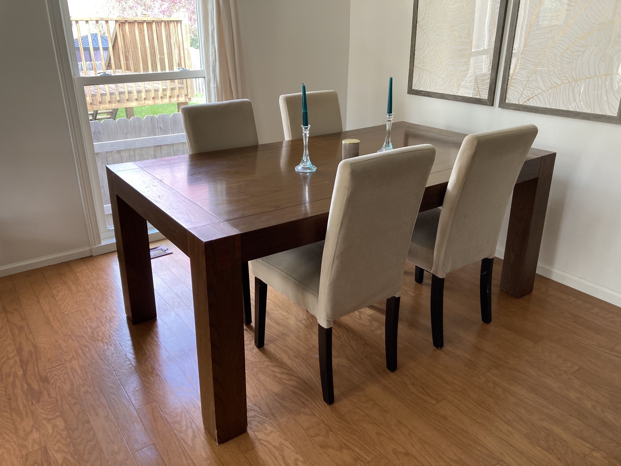 Large Dining Table + 8 Chairs 