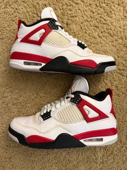 Size 10 (Pre owned, no box) - Air Jordan 4 retro red cement