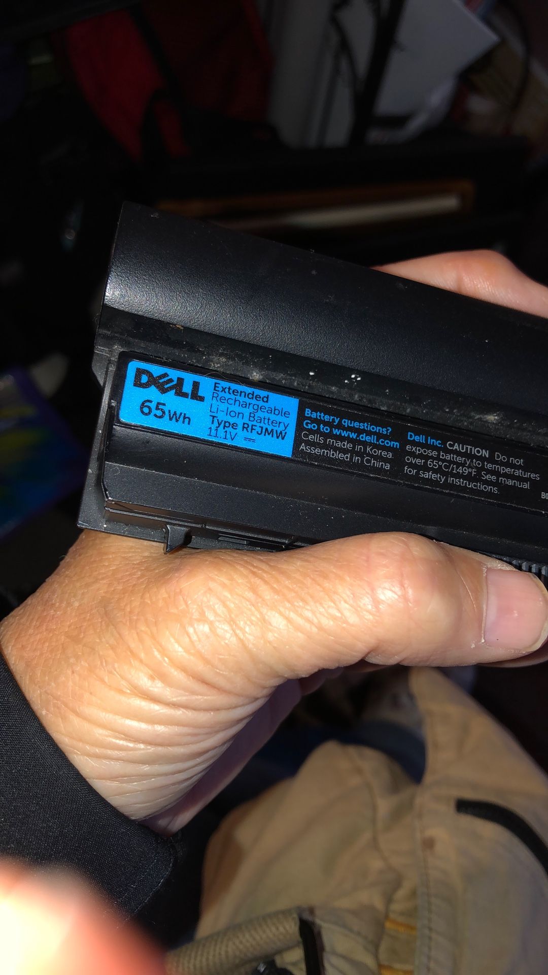 Dell 65 W battery for laptop