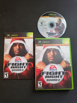 Fight Night: Round 2 (Microsoft Xbox, 2005) CIB With Manual Boxing Video Game