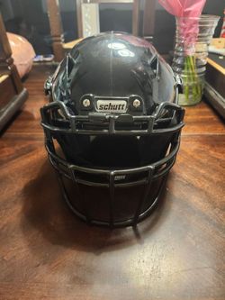 Black Schutt Football Helmet with Face Mask