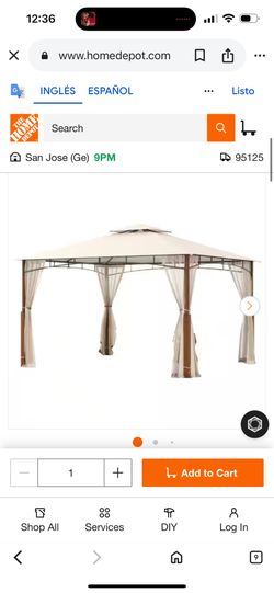 12 ft. x 10 ft. Beige Grill Gazebo for Outdoor Patio Metal with Mosquito Netting and 2-Tier Canopy Roof