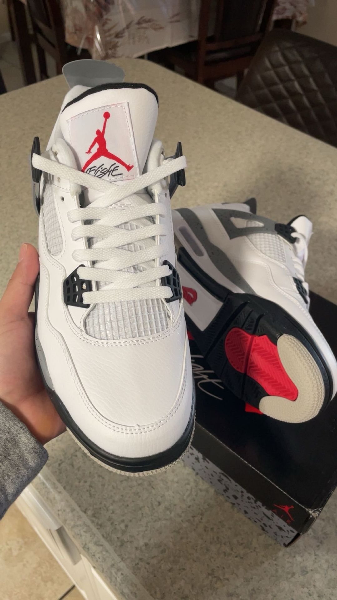 Jordan 4 White Cement