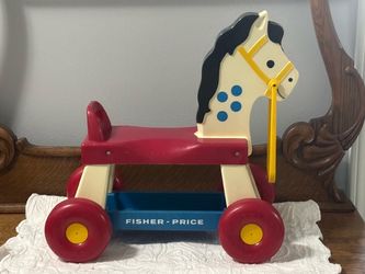 Vintage 1976 Fisher-Price Riding Horse 🐎 Toy 18”