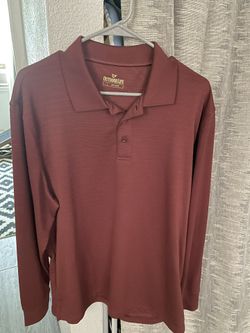 Long Sleeve Collard Shirt Large