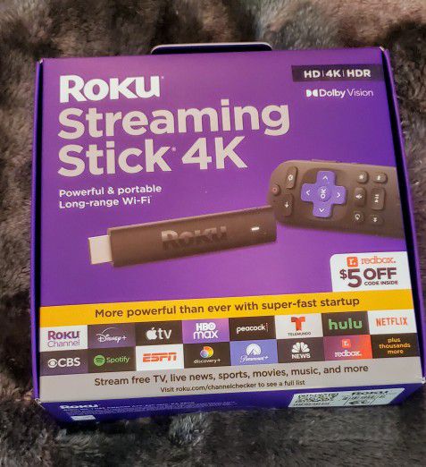 Roku Streaming Stick 4K w/Voice Remote 