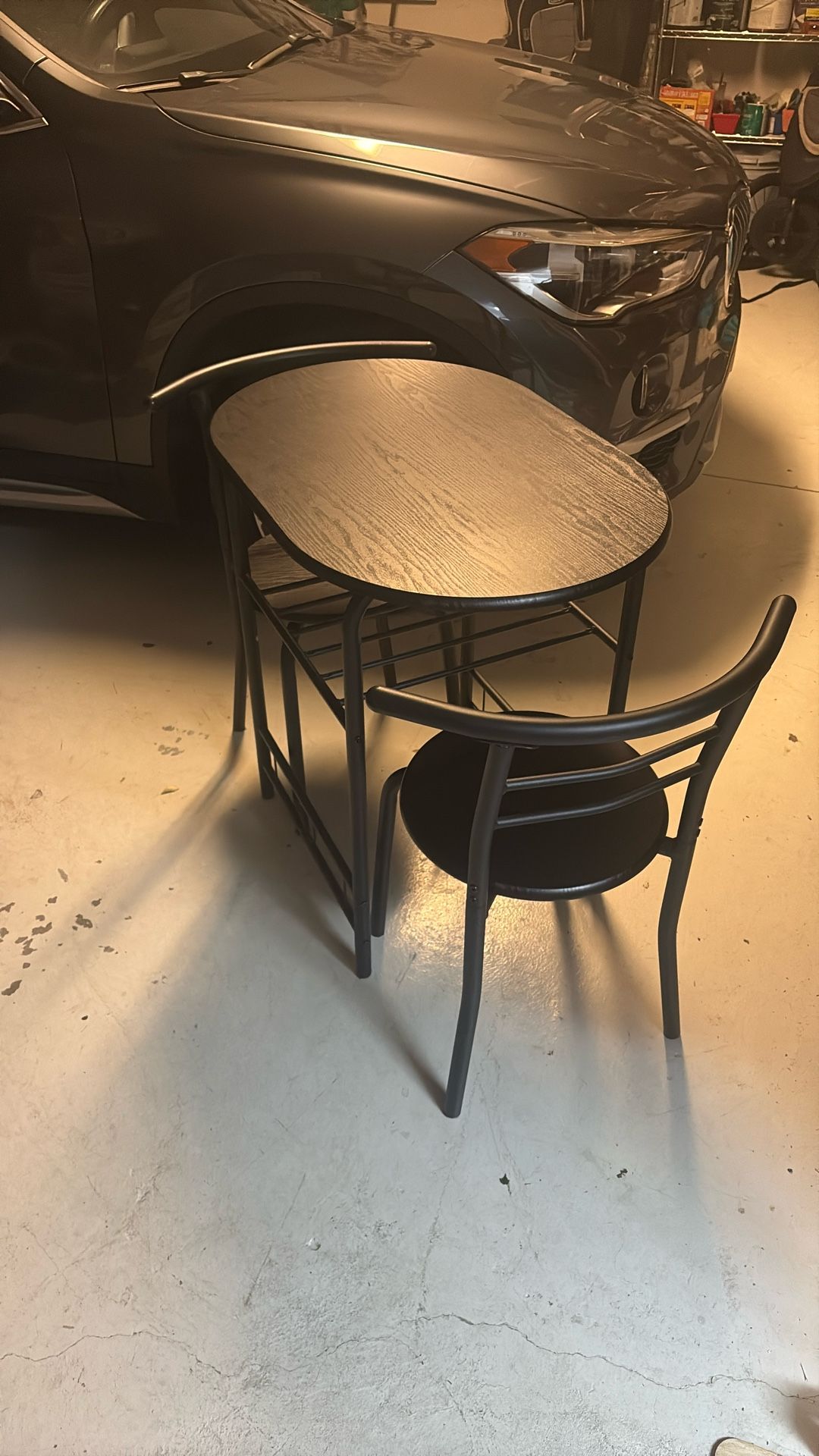 Small Black Table With Two Chairs 