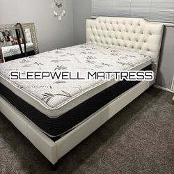 New Queen Bed Frame With Mattress 