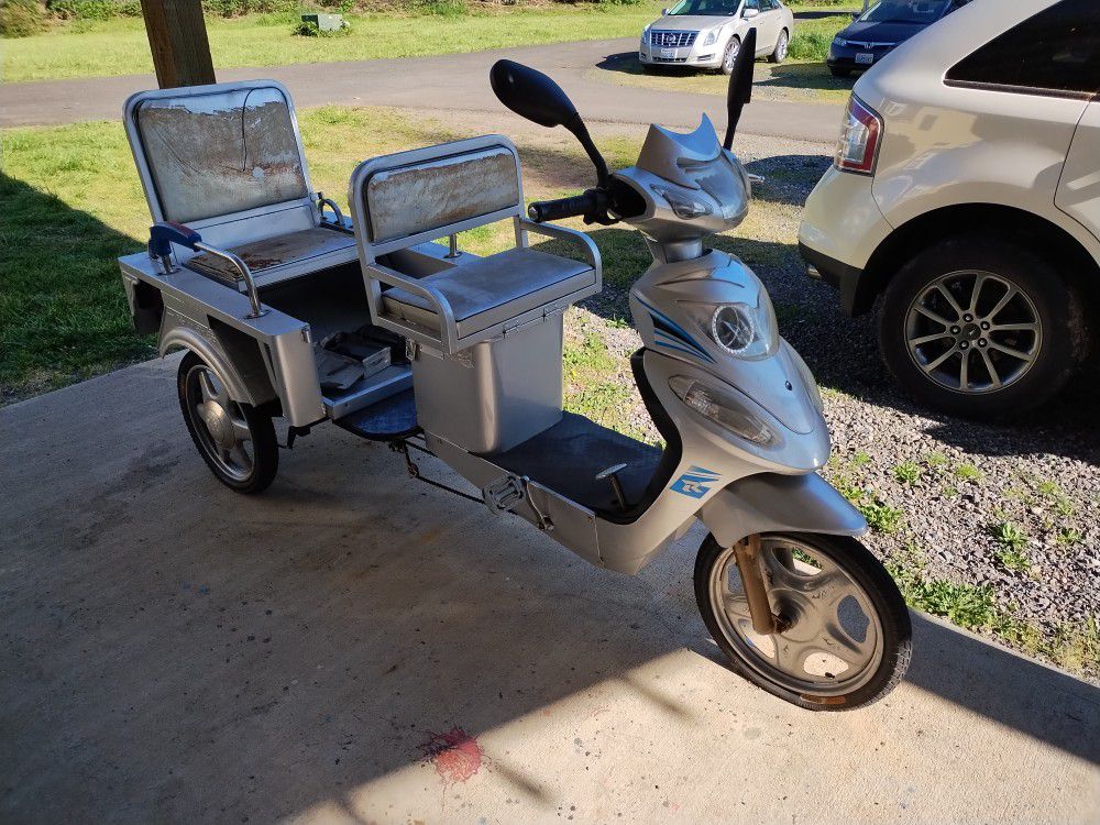 48v Cargo Scooter With Pedal Assistance 