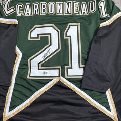 Guy Carbonneau Signed Autograph Custom Jersey- Beckett Coa- Dallas Stars
