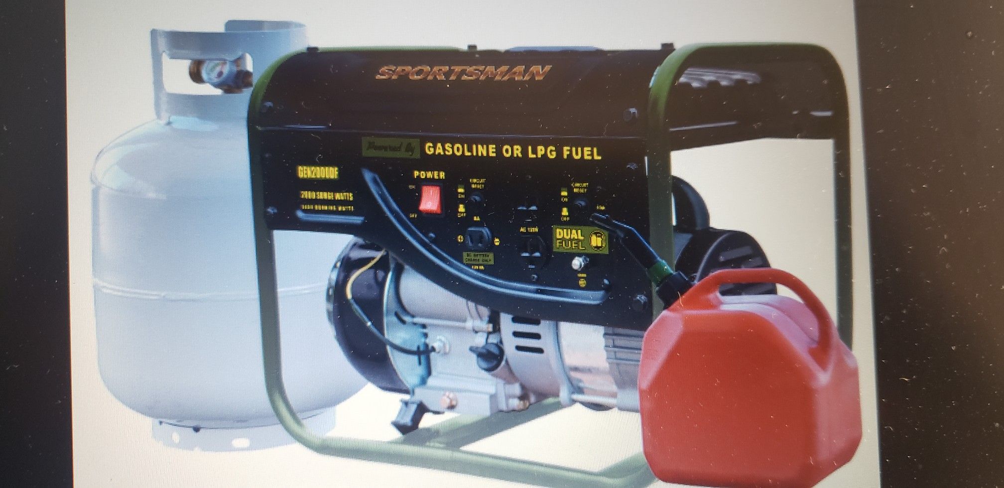Sportsman 2000watts Dual gas and propane generator , New ,Low Noise operation deliver or pick up