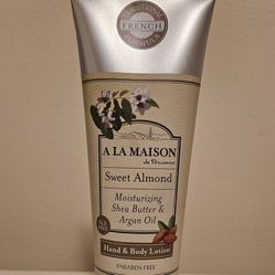 New A LA MAISON Sweet Almond Moisturizing Shea Butter And Argon Oil 8oz Paraban Free Hand And Body Lotion 