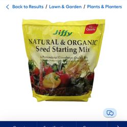 Organic soil -starter mix