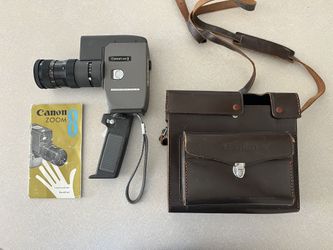 Canon Vintage Movie Camera With Case, Works Zoom 8