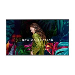 Samsung 75” Commercial UHD Signage, 28.5mm Depth, Dynamic Crystal Color, Quantum Processor Lite 4K, Ultra Slim Depth, Home UI, Centered VESA Holes, 3-