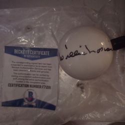 Autographed Cue Ball
