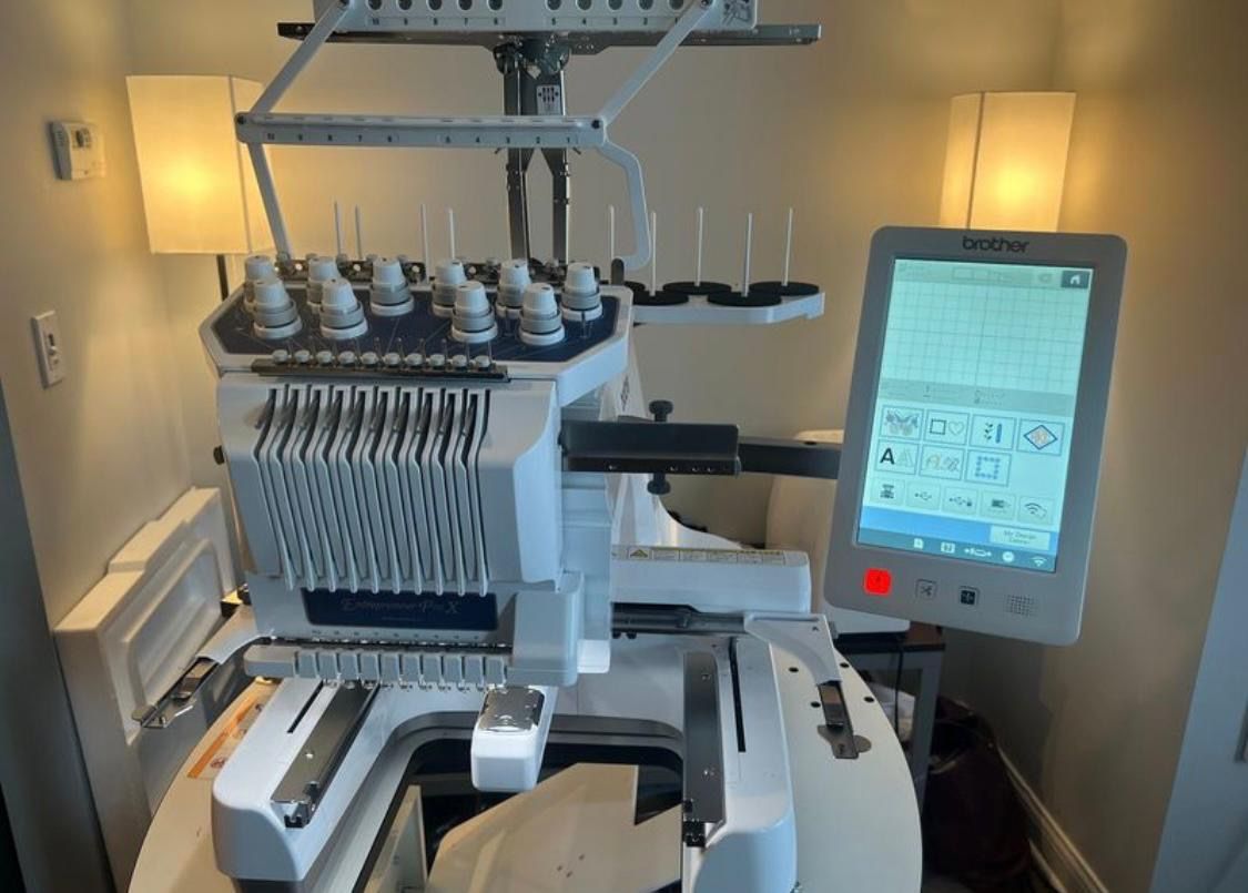 PR 1055X brother Embroidery 10 Needle Machine