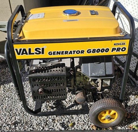 Valsi G8000 Pro 8k Watt Generator Works Great