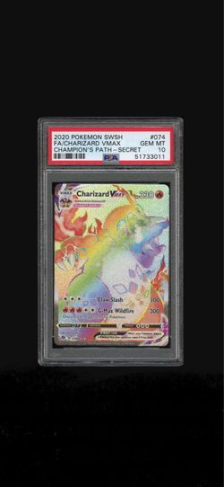 PSA 10 Charizard VMAX 🌈 Secret Rare: Champions Path