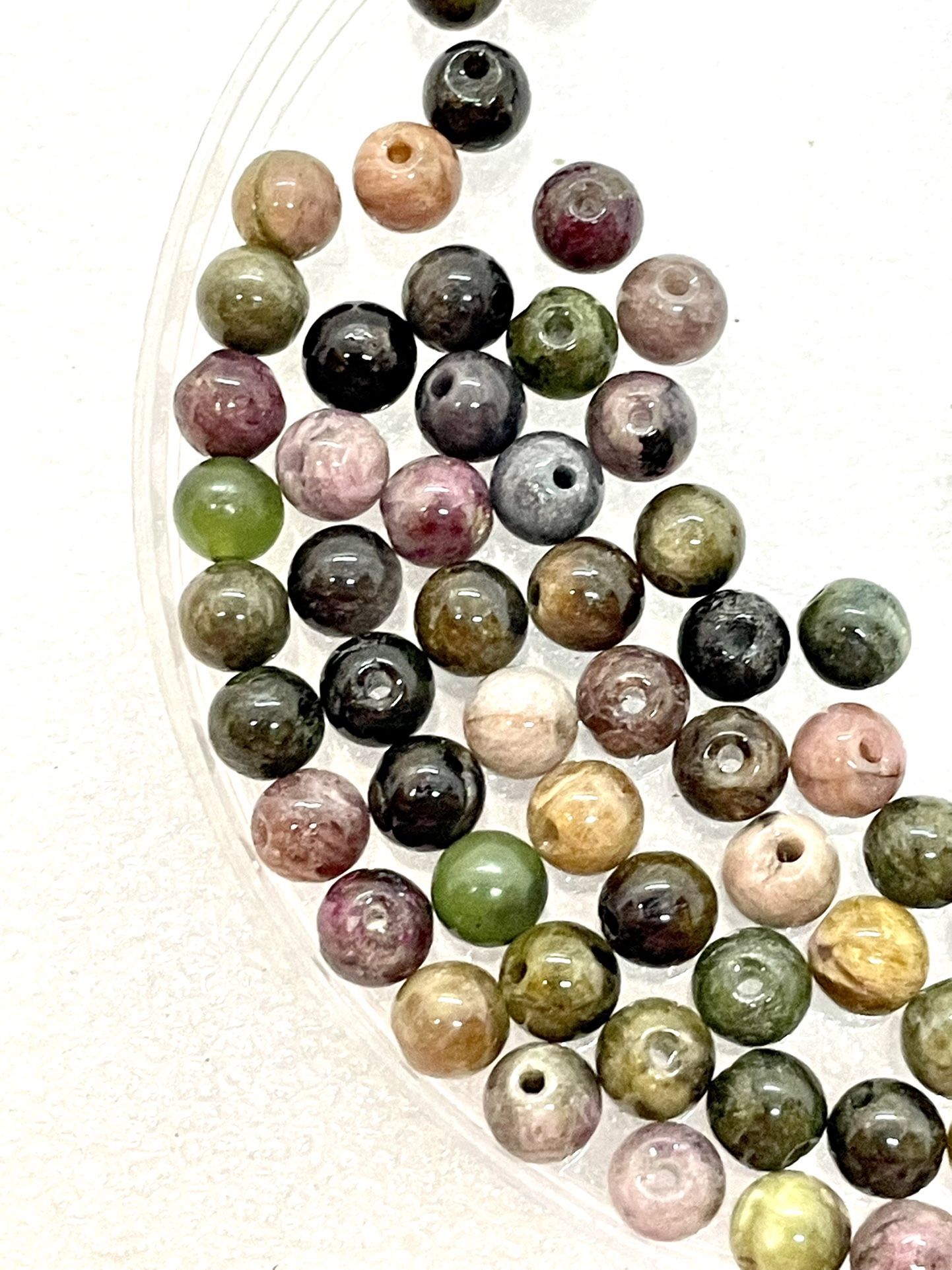 70 Round Fancy Jasper Beads