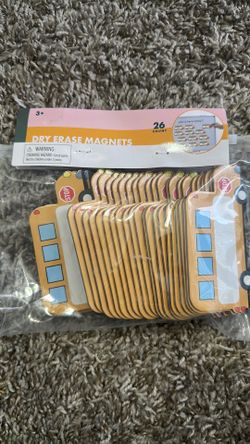 School Bus Dry Erase Magnets