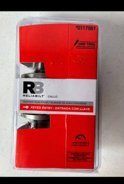 RELIABILT Gallo Stainless Steel Exterior Keyed Entry Door Knob